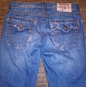 Men's denim SKINNY FIT True Religion shorts